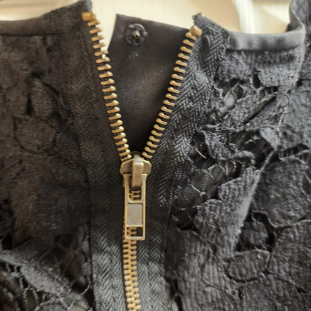 Adrianna Papell Black Lace Mini Dress - Picture 6 of 9